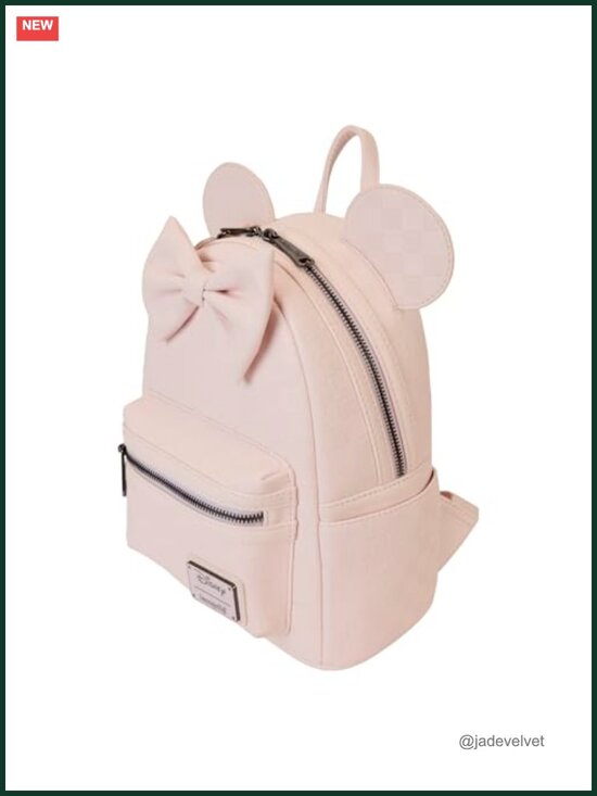 Loungefly Minnie Mouse Checkered Mini Backpack Vegan Leather Disney